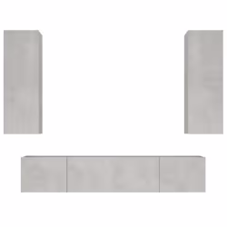 VidaXL 3114201, Gris, Bois, Bois, 800 mm, 4 pièce(s)