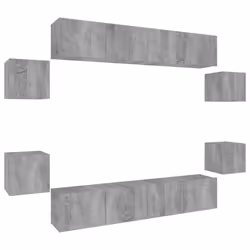 VidaXL 3114220, Gris, Bois, Bois, 800 mm, 8 pièce(s)
