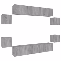 VidaXL 3114228, Gris, Bois, Bois, 1000 mm, 8 pièce(s)