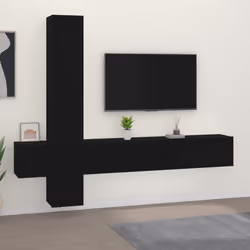 VidaXL 3114247, Noir, Bois, Bois, 800 mm, 5 pièce(s)