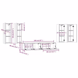VidaXL 3114348 Support TV et centre de divertissement - Vue supplémentaire 8