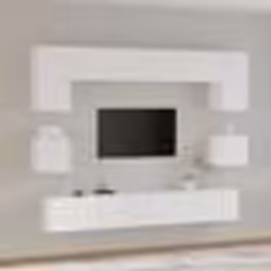 vidaXL Ensemble de meubles TV 8 pcs Blanc Bois d'ingénierie