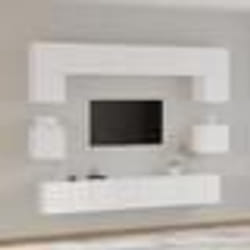 vidaXL Ensemble de meubles TV 8 pcs Blanc Bois d'ingénierie