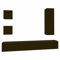 VidaXL 3114447, Noir, Bois, Bois, 1 pièce(s)