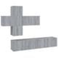 vidaXL Ensemble de meubles TV 7 pcs Sonoma gris Bois d'ingénierie