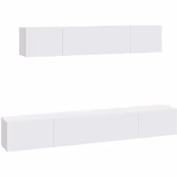 Cet ensemble de meubles TV classique est conçu pour être le point central de votre pièce, avec un design à la fois tendance e ...