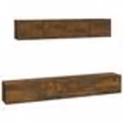 vidaXL Ensemble de meubles TV 4 pcs Chêne fumé Bois d'ingénierie