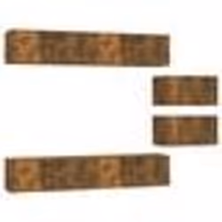 vidaXL Ensemble de meubles TV 6 pcs Chêne fumé Bois d'ingénierie