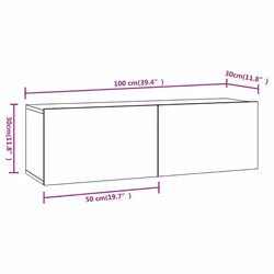 VidaXL 3114608 Support TV et centre de divertissement - Vue supplémentaire 8