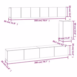 VidaXL 3114617 Support TV et centre de divertissement - Vue supplémentaire 8