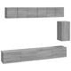 vidaXL Ensemble de meubles TV 6 pcs Sonoma gris Bois d'ingénierie
