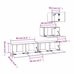 VidaXL 3114640 Support TV et centre de divertissement - Vue supplémentaire 7