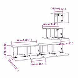 VidaXL 3114644 Support TV et centre de divertissement - Vue supplémentaire 7