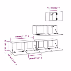 VidaXL 3114648 Support TV et centre de divertissement - Vue supplémentaire 7