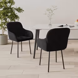Ces chaises de salle à manger, au design simple mais élégant, sont conçues pour attirer l'attention dans votre espace de vie. ...