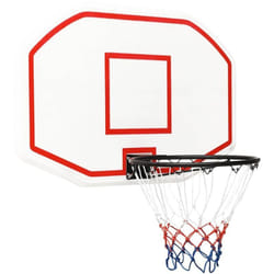vidaXL Panneau de basket-ball Blanc 109x71x3 cm Polyéthylène