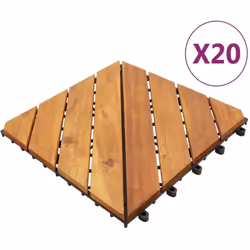 Les tuiles de terrasse en bois, faciles à combiner, seront un excellent choix pour décorer votre patio ou votre allée de jard ...