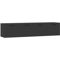 Vidaxl - Armoires murales 2 pcs Noir 60x36,5x35 cm Bois d'ingénierie