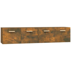 Armoires murales 2pcs Chêne fumé 80x35x36,5cm Bois d'ingénierie vidaXL