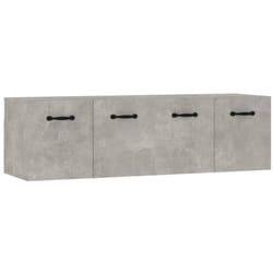 Vidaxl - Armoires murales 2pcs Gris béton 80x35x36,5cm Bois d'ingénierie