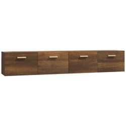 Vidaxl - Armoires murales 2 pcs Chêne marron 100x36,5x35 cm