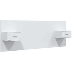 Tête de lit avec armoires Blanc Bois d'ingénierie Vidaxl