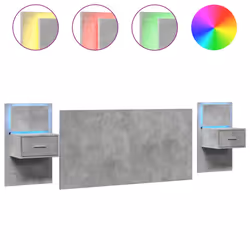 VidaXL 3115703, Gris, Bois, 1600 mm, 80 cm, 15 mm