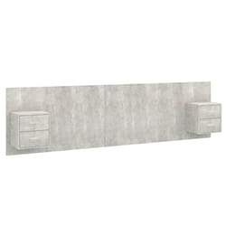 VidaXL 3115735 tête de lit et pied de lit Gris