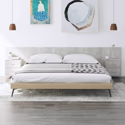 VidaXL 3115743 tête de lit et pied de lit Gris