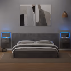 VidaXL 3115751 tête de lit et pied de lit Gris - Vue supplémentaire 4