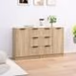vidaXL Buffets 2 pcs Chêne sonoma 60x30x70 cm Bois d'ingénierie