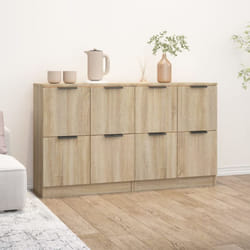 Vidaxl - Buffets 2 pcs Chêne sonoma 60x30x70 cm Bois d'ingénierie