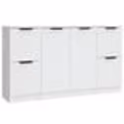 vidaXL Buffet 3 pcs Meubles de Rangement avec Porte Armoires de Rangement Buffets de Salon Salle de Séjour Moderne 3115844
