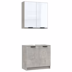 VidaXL 3115863, Gris, Bois, 2 pièce(s)