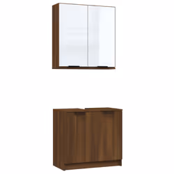 VidaXL 3115867, Marron, Bois, 2 pièce(s)