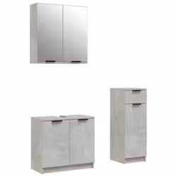 VidaXL 3115871, Gris, Bois, 3 pièce(s)