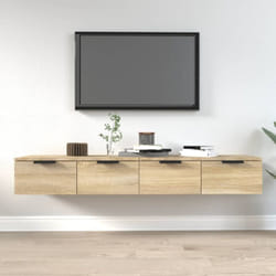 Armoires murales 2pcs Chêne sonoma 68x30x20cm Bois d'ingénierie Vidaxl