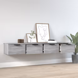VidaXL 3115898 étagères Bois Gris
