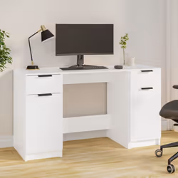 Apportez un air de charme élégant à votre espace de travail ou d'étude avec ce bureau élégant et moderne ! Matériau robuste : ...