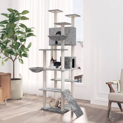 Vidaxl - Arbre à chat avec griffoirs en sisal Gris clair 191 cm