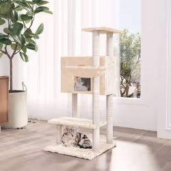 Avec cet arbre à chat, vos amis à fourrure peuvent vivre une vie de luxe ! Vos chats aimeront gratter, grimper, se percher, s ...