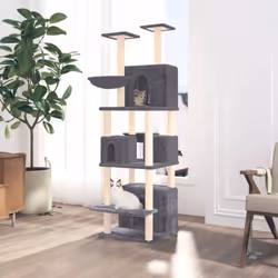 Gardez vos adorables chats amusés sans fin avec cet arbre à chat tout-en-un ! Tour à chat tout-en-un : le mobilier pour chats ...