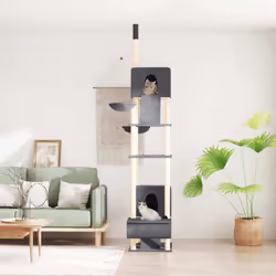 Gardez vos adorables chats amusés sans fin avec cet arbre à chat tout-en-un ! Arbre à chat tout-en-un : le mobilier pour chat ...