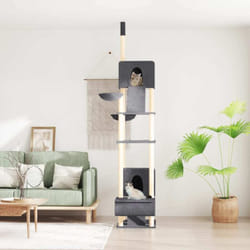 Vidaxl - Arbre à chat du sol au plafond Gris foncé 277-303 cm