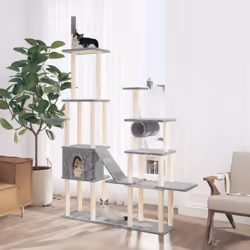 Gardez vos adorables chats amusés sans fin avec cet arbre à chat tout-en-un ! Tour à chat tout-en-un : le mobilier pour chats ...