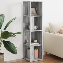 Armoire d'angle Sonoma gris 33x33x132 cm Bois d'ingénierie Vidaxl