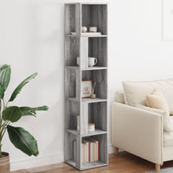 Armoire d'angle Sonoma gris 33x33x164,5 cm Bois d'ingénierie - Vidaxl