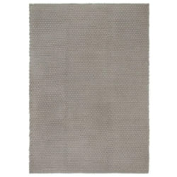 vidaXL Tapis rectangulaire Gris 160x230 cm Coton