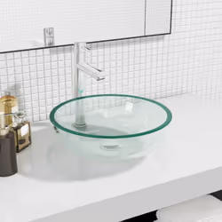 Ce lavabo en verre trempé sera un supplément élégant à toute salle de bain, toilette ou salle d'eau. Matériau durable : fabri ...