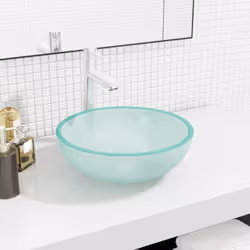Ce lavabo en verre trempé sera un supplément élégant à toute salle de bain, toilette ou salle d'eau. Matériau durable : fabri ...